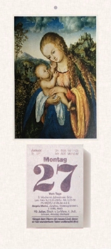 Liturgischer Kalender "Maria mit dem Kinde"